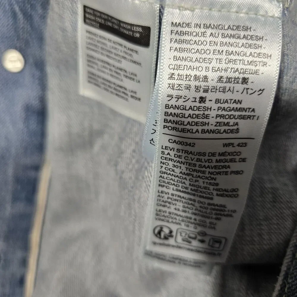 Levi's Premium Type II Two 2‎ Selvedge Denim Trucker Jacket Indigo Men Size XL